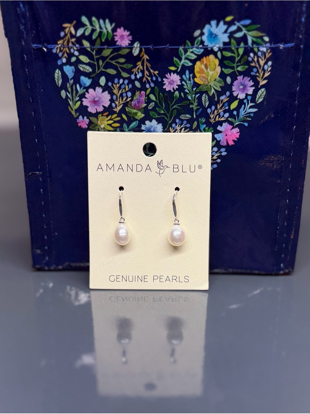 White Pearl Drop Earrings
